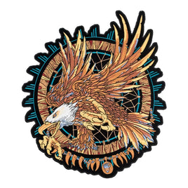 Turquoise Dream Catcher & Bald Eagle Patch