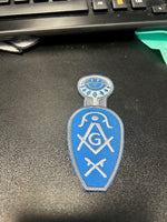 Ladies Blue Slipper Masonic Patch