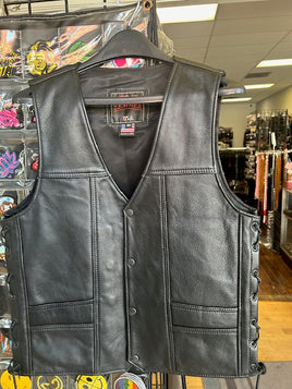 Men's Leather Vest USA Made