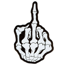 Large Reflective middle finger patch