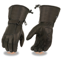 Men’s Waterproof Gauntlet Gloves w/ Reflective Piping, Gel Palm – SH873