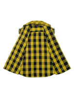 Men's Sleeveless Flannel Shirt Black - Yellow