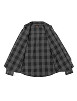 Men's Flannel Shirt Black - Grey