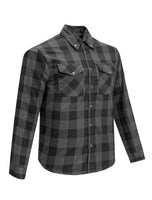 Men's Flannel Shirt Black - Grey