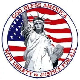 GOD BLESS AMERICA WITH LIBERTY AND JUSTICE FOR ALL PATCH